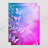 Grußkarte für verzauberte Schmetterlinge Feiertagskarte (Vorne/Hinten)