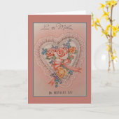 Grußkarte für Vintage Mutter Karte (Gelbe Blume)