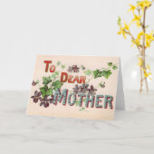 Grußkarte für Vintage Mutter Karte (Gelbe Blume)