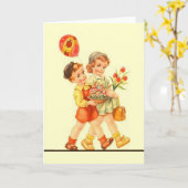 Grußkarte für Vintage Mutter Karte (Gelbe Blume)