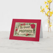 Grußkarte für Vintage Mutter Karte (Gelbe Blume)