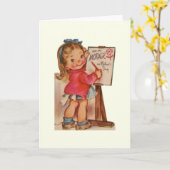 Grußkarte für Vintage Mutter Karte (Gelbe Blume)