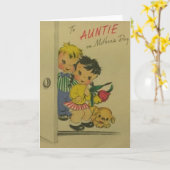 Grußkarte für Vintage Mutter Karte (Gelbe Blume)