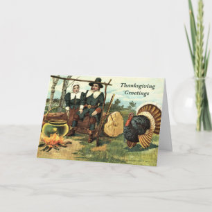 Grußkarte für Vintagen Erntedank Feiertagskarte