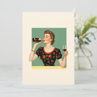 Grußkarte für Vintagen Spaß Dankeskarte