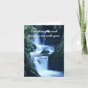 Grußkarte für Wasserfall Beileid Karte