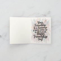 Grußkarte für Wasserfarben Hand