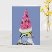 Grußkarte für Wassermelonen Karte (Gelbe Blume)