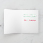 Grußkarte für Weihnachten Hund (Innenseite)