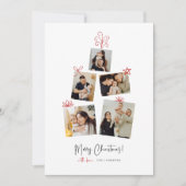 Grußkarte für Weihnachtsfeiertagen im Foto Feiertagskarte (Vorderseite)