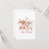 Grußkarte für Welpe-Liebe Karte (Vorderseite/Rückseite Beispiel)