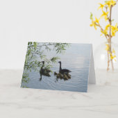 Grußkarte für Wilde Gänse Karte (Gelbe Blume)