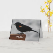 Grußkarte für Wildtiere Karte (Gelbe Blume)