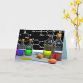 Grußkarte für Wissenschaftschemie Karte (Gelbe Blume)