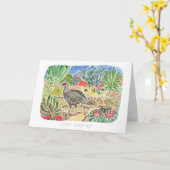 Grußkarte für Wüstenqualle Karte (Gelbe Blume)