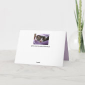 Grußkarte für Zwillinge Karte (Rückseite)