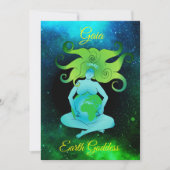 Grußkarte Gaia Earth Goddess Einladung (Vorderseite)