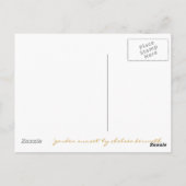 Grußkarte "Garden Sunset" Postkarte (Rückseite)