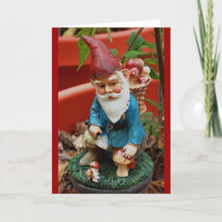 Grußkarte - Garten Gnome Karte