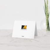 Grußkarte Gelb Roses Dankeskarte (Rückseite)