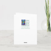 Grußkarte Gelbe Blumen Dankeskarte (Rückseite)