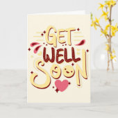 Grußkarte - Gelbe Typografie Karte (Gelbe Blume)