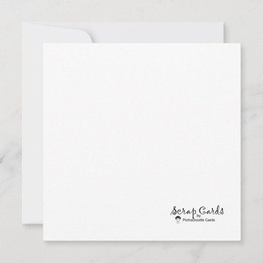 Grußkarte "Gena" auf der Grundlage des Glaubens (Rückseite)