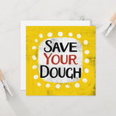 Grußkarte gerettet karte (Vorderseite/Rückseite Beispiel)