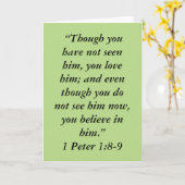 Grußkarte "Glauben" Karte (Gelbe Blume)