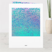 Grußkarte Glitzer Star Dust Karte (Rückseite)