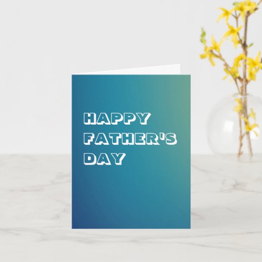 Grußkarte - Glücklicher Tag des Vaters Karte (Gelbe Blume)