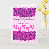 Grußkarte - Glückwunsch zum neuen Job Karte (Gelbe Blume)