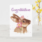 Grußkarte - Glückwünsche Karte (Gelbe Blume)