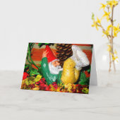 Grußkarte Gnome Giggles Karte (Gelbe Blume)