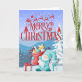 Grußkarte Gnome Weihnachten (Vorderseite)