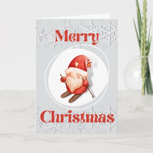 Grußkarte Gnome Weihnachten (Vorderseite)