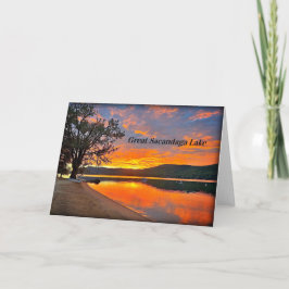 Grußkarte - Great Sacandaga Lake farbenfrohe Morge Einladung