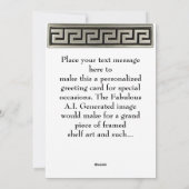 Grußkarte Griechenlands Feiertagskarte (Rückseite)