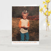 Grußkarte "Größe" Karte (Gelbe Blume)