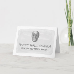 Grußkarte Grußkarte für Graufarben-Skull Karte
