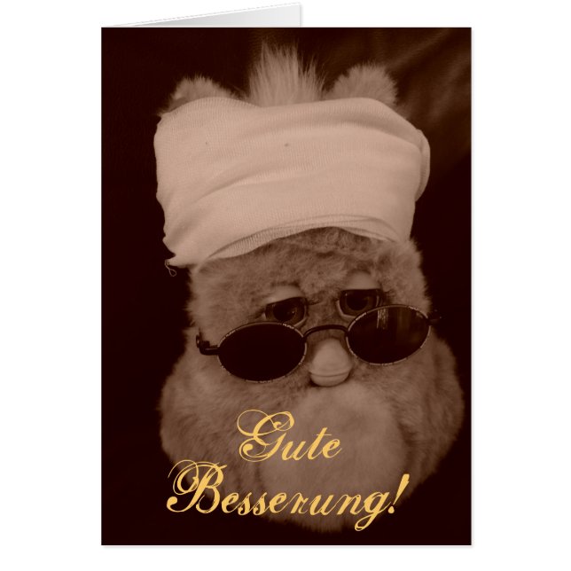 Grusskarte "Gute Besserung!" (Vorne)