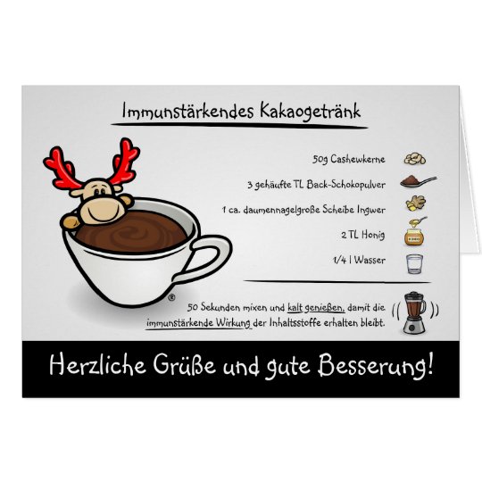 Grußkarte: Gute Besserung mit Elmondo® Karte