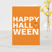 Grußkarte Halloween Graphic Design Karte (Gelbe Blume)