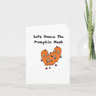 Grußkarte : Halloween-Tanz Pumpkins Karte