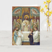 Grußkarte: Halt in Awe (Zitat & Begrüßung) Karte (Gelbe Blume)