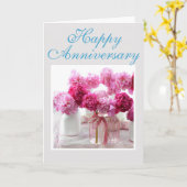 Grußkarte - Happy Anniversary Karte (Gelbe Blume)