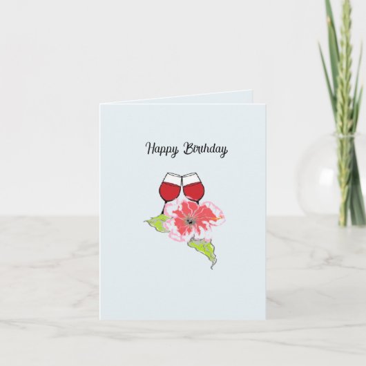 Grußkarte : Happy Birthday Karte (Vorderseite)