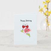 Grußkarte : Happy Birthday Karte (Gelbe Blume)