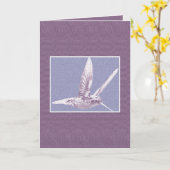 Grußkarte "Happy Easter Hummingbird" Karte (Gelbe Blume)