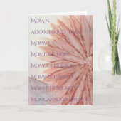 Grußkarte "Happy Mother's Day" Pinkische Blume Karte (Vorderseite)